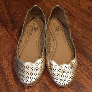 Ciao Bella rose gold flats